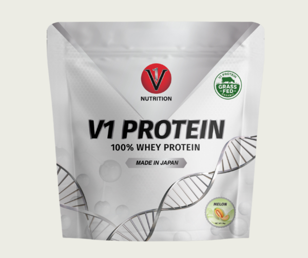 V1 GRASS - FED WHEY PROTEIN  - Made In Japan (Hương Dưa Lưới  3kg - 100 lần dùng )