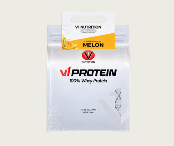 V1 GRASS – FED WHEY PROTEIN – Made In Japan (Hương Dưa Lưới 900g – 30 lần dùng )